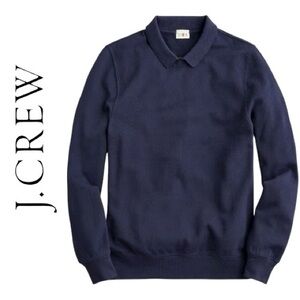 J.Crew Men’s Piqué fleece collared sweatshirt
In Navy • EUC • Size S